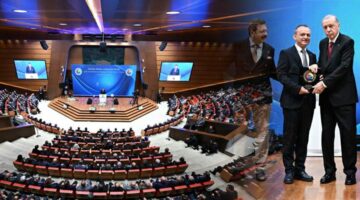Cumhurbaşkanı Erdoğan Tokatlı o isme ödülünü bizzat takdim etti