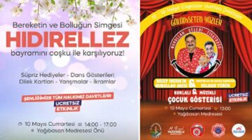 Tokat Belediyesi’nden 2 etkinlik “Hıdırellez Coşkusu” ve “Gülümseten Yüzler”