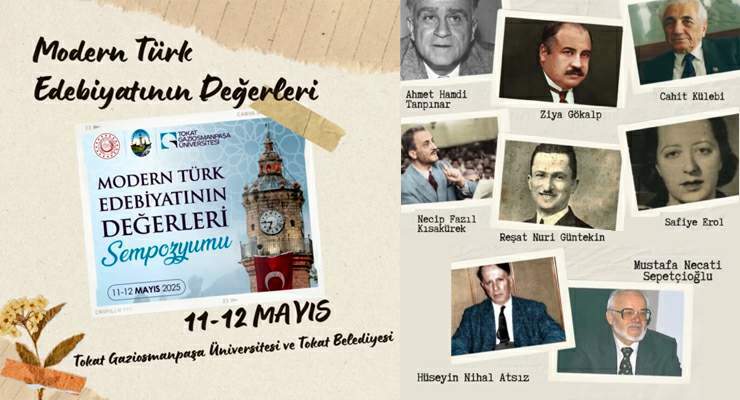 TOGÜ ve Tokat Belediyesi işbirliğiyle “Modern Türk Edebiyatının Değerleri” Sempozyumu