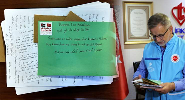 Öğrencilerden TDV aracılığıyla “Gazze’ye Gönül Mektupları”