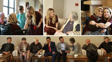 Tokat Huzurevi’ne Yazıcıoğlu Ailesi’nden bayram ziyareti