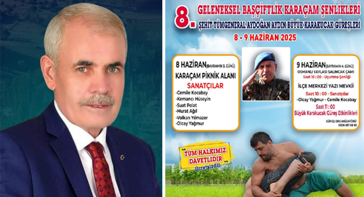 “8. Geleneksel Karaçam Şenlikleri” 08/09 Haziran’da başlıyor