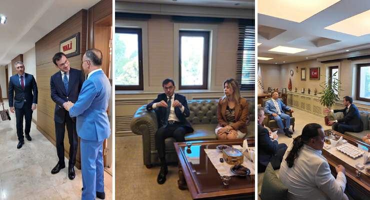 Başkan Yazıcıoğlu Gaziantep’te Tokatlı Vali Çeber’i ziyaret etti