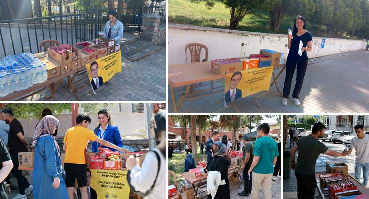 Tokat Belediyesi’nden YKS velilerine 27 okulda ikram hizmeti