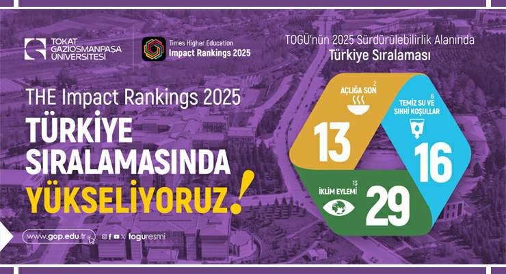 TOGÜ, Times Higher Education 2025 Impact Rankings’te Türkiye sıralamasında yükselişte