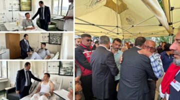 Cüneyt Aldemir’den Kahraman Mehmetçiklere ziyaret ve Şehidimize son veda