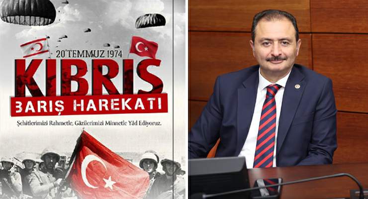 Cüneyt Aldemir’den, “20 Temmuz Kıbrıs Barış Harekâtı” mesajı
