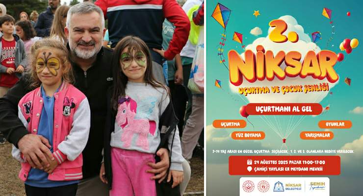 Niksar’da “2. Uçurtma ve Çocuk Şenliği” başlıyor