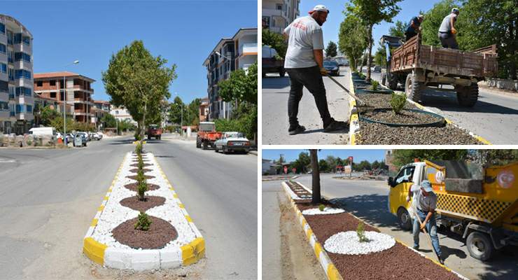 Zile’de, “Kuru Peyzaj” uygulamasıyla su tasarruflu ve estetik çözüm