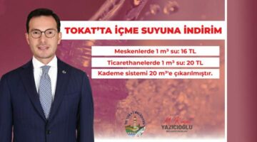 Başkan Yazıcıoğlu’ndan içme suyuna indirim müjdesi