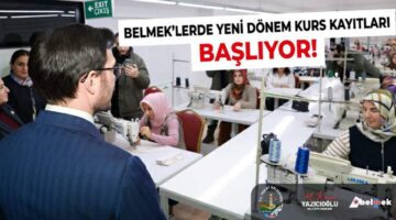 Tokat Belediyesi BELMEK’ten, 5 ayrı merkezde 52 farklı kurs