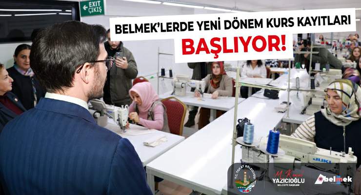 Tokat Belediyesi BELMEK’ten, 5 ayrı merkezde 52 farklı kurs