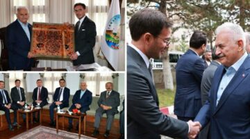 Binali Yıldırım, Tokat’ta Başkan Yazıcıoğlu ile bir araya geldi