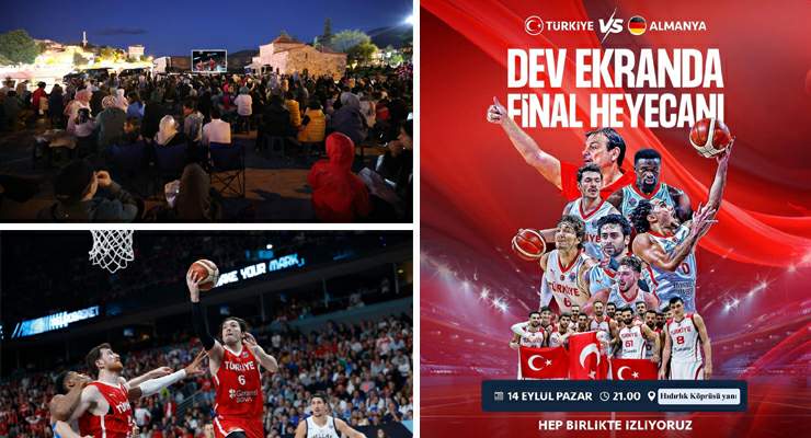 Tokat’ta “Basketbol Final Maçı” dev ekranda