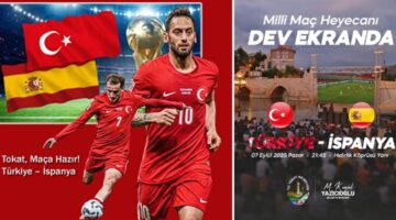 Tokat, maça hazır, Türkiye – İspanya karşılaşması dev ekranda