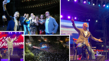 Erbaa’da 90’lar rüzgârı, “Zafer Konserleri” Cumhuriyet Meydanı’nı coşturdu
