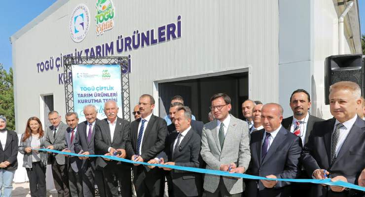TOGÜ “Çiftlik Tarım Ürünleri Kurutma Tesisi” açıldı