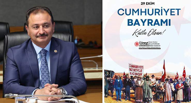 Tokat Milletvekili Cüneyt Aldemir’den “Cumhuriyet Bayramı” mesajı