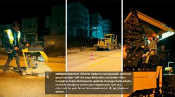 Tokat’ta vatandaş istedi, Belediye bir gecede asfaltladı