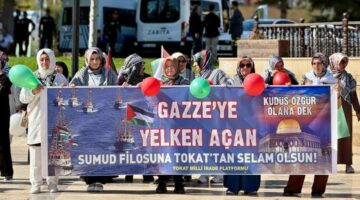 Başkan San, “Gazze’nin sessiz çığlığına ses olmak için meydanlardayız”
