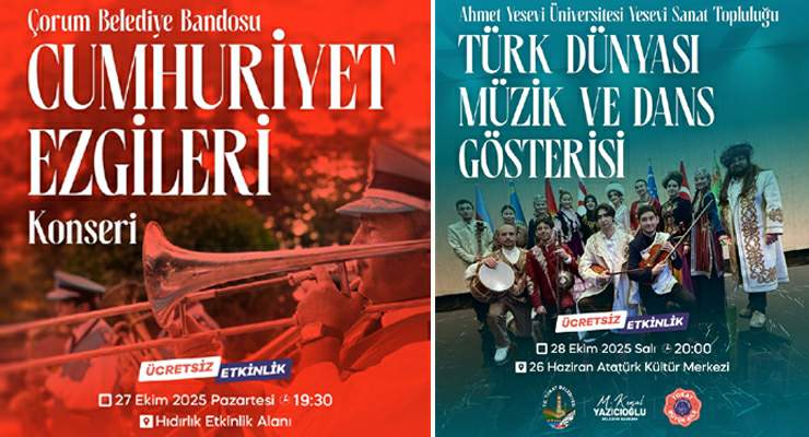 Tokat Belediyesi’nden iki güzel etkinlik daha