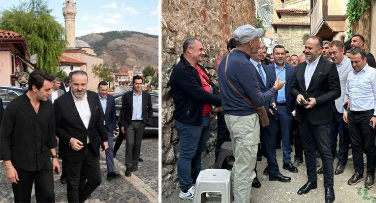 TRT Genel Müdürü Zahid Sobacı, Tokat’ta “Onbeşliler” dizisinin setini ziyaret etti
