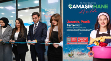 Tokat Belediyesi’nden bir ilk “Ücretsiz Çamaşırhane”