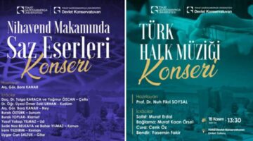 18 Kasım’da TOGÜ’de “Nihavend Saz ve Türk Halk Müziği” buluşması