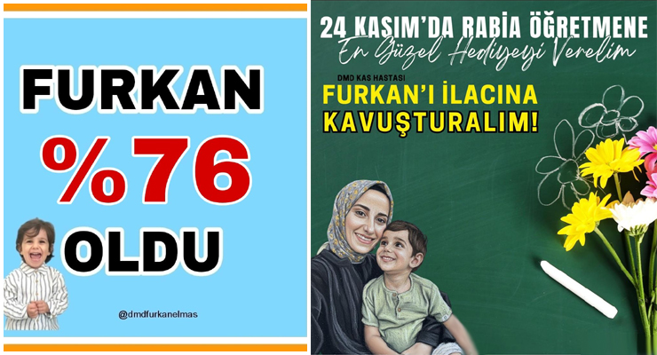 24 Kasım’da Rabia öğretmene en güzel hediye