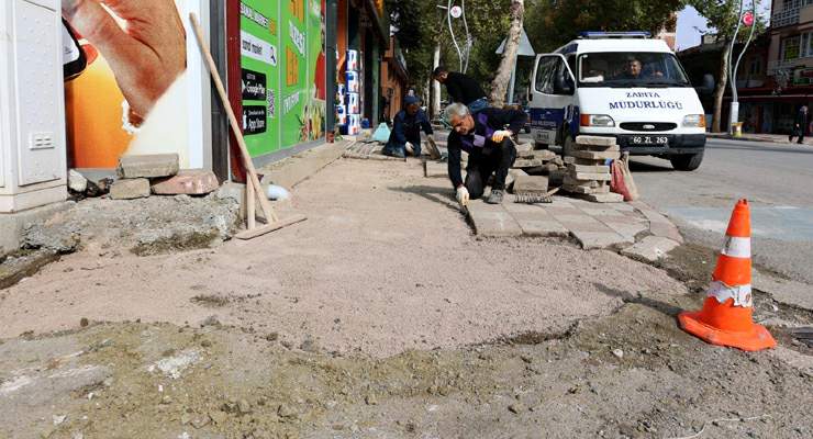 Zile’de “Engelsiz Yürüyüş” yolu çalışmaları sürüyor