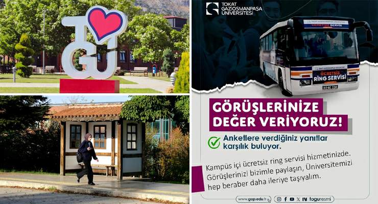 Gaziosmanpaşa Üniversitesi’nde “Ücretsiz Ring” hizmeti başladı