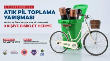 Tokat Belediyesi’nden bisiklet hediyeli “Atık Pil Toplama” yarışması
