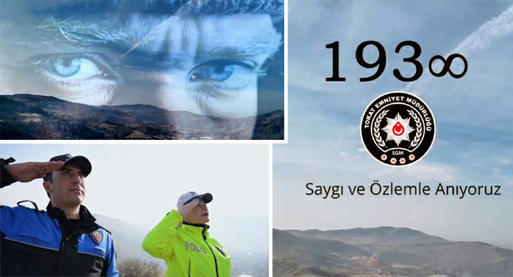 Tokat Emniyet’ten Atatürk’ün vefatının 87. yılında anlamlı video