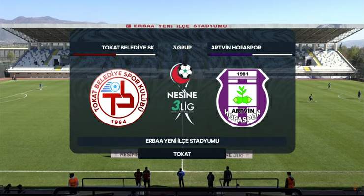 Tokat Belediye Spor, Artvin Hopaspor’u tek golle devirdi