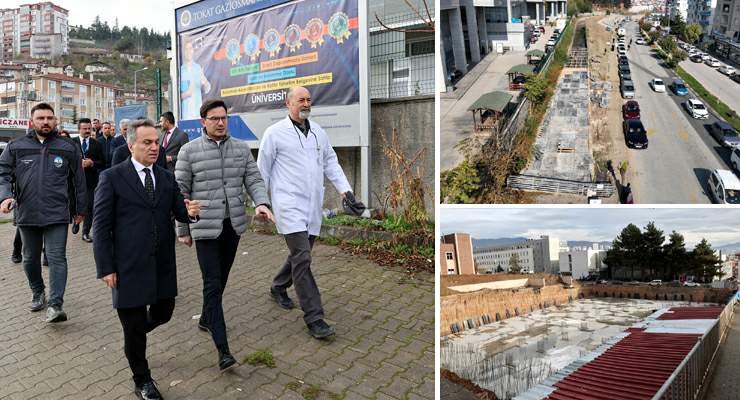 Tokat’ta hastane trafiğini rahatlatacak “Çift Otomasyonlu Otopark”