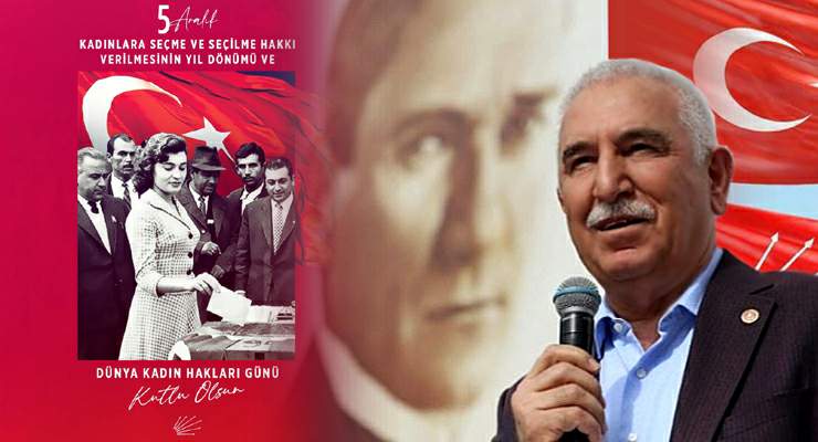 Kadim Durmaz’ın “5 Aralık Kadın Hakları Günü” mesajı