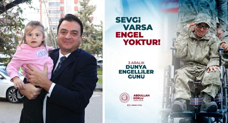 Vali Köklü’nün “3 Aralık Dünya Engelliler Günü” mesajı