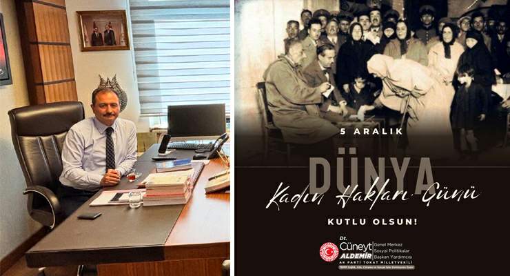 Cüneyt Aldemir’in “5 Aralık Kadın Hakları Günü” kutlama mesajı