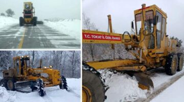Tokat İl Özel İdare ekiplerinin “Kar” mesaisi başladı