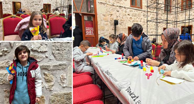 “Çocuklar ve Aileleri” kağıttan çiçeklerle harika birgün yaşadı