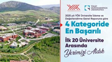 “Tokat Gaziosmanpaşa Üniversitesi” YÖK 2025 raporunda öne çıktı