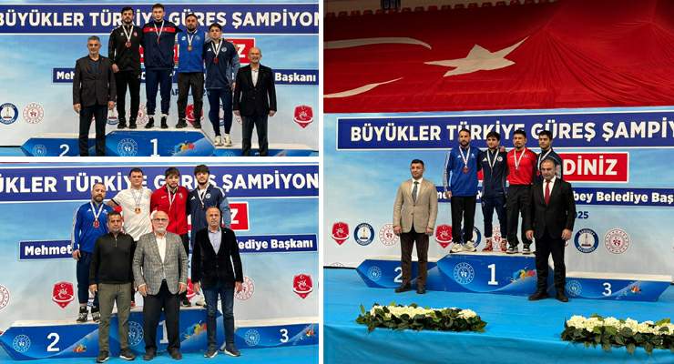 TOGÜ’lü güreşçilerden Türkiye Şampiyonası’nda büyük başarı
