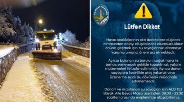 Tokat Belediyesi, Karla mücadelede tüm ekipleriyle sahada