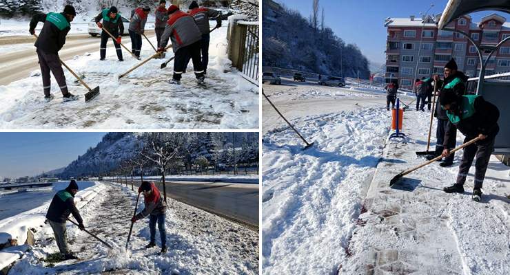 Tokat’ta kaldırımlar bitti, Sıra caddelere geldi, Ekipler 7/24 sahada
