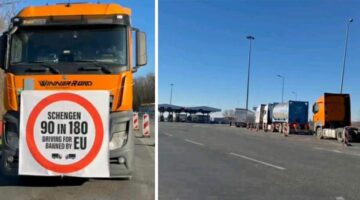 Schengen vize protestosu AB sınırlarını kilitledi