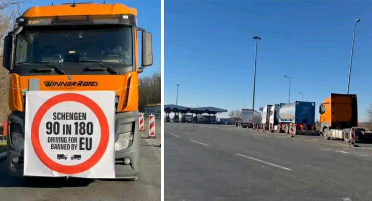 Schengen vize protestosu AB sınırlarını kilitledi