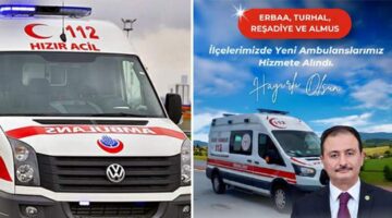 Tokat sağlık filosunu güçlendiriyor, 4 ilçeye tam donanımlı yeni ambulans