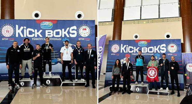 Kick Boks Türkiye Şampiyonası’nda TOGÜ’den çifte başarı