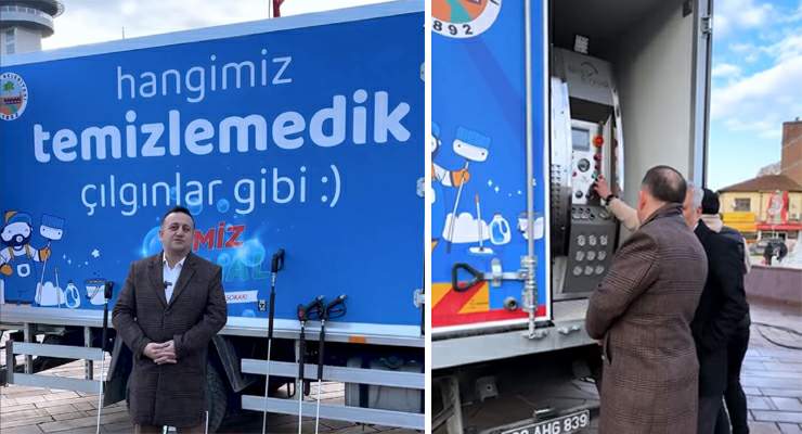 Turhal Belediyesi “Mobil Jet Yıkama” aracı hizmete girdi
