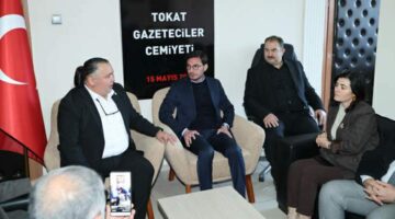 Başkan Yazıcıoğlu Tokat Gazeteciler Cemiyeti’ni ziyaret etti
